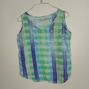 Jam&#39;s World Sleeveless Blouse Tank Top Small Colorful