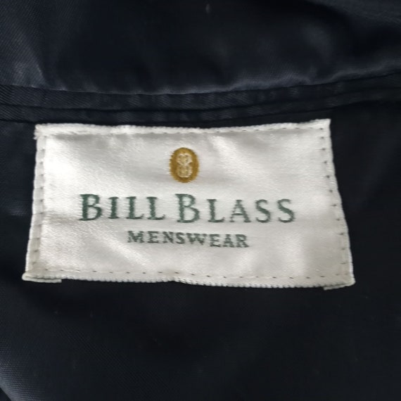 Bill Blass Suit Jacket 100% Wool Dark Blue M Medi… - image 3