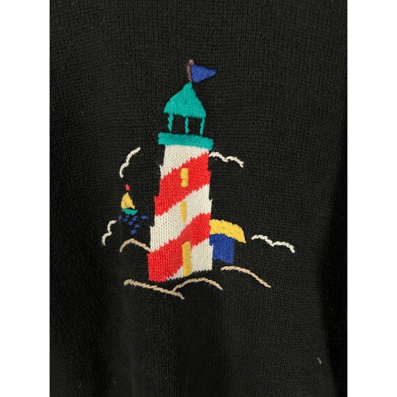 Sag Harbor Vintage 90s Lighthouse Nautical Granny… - image 5