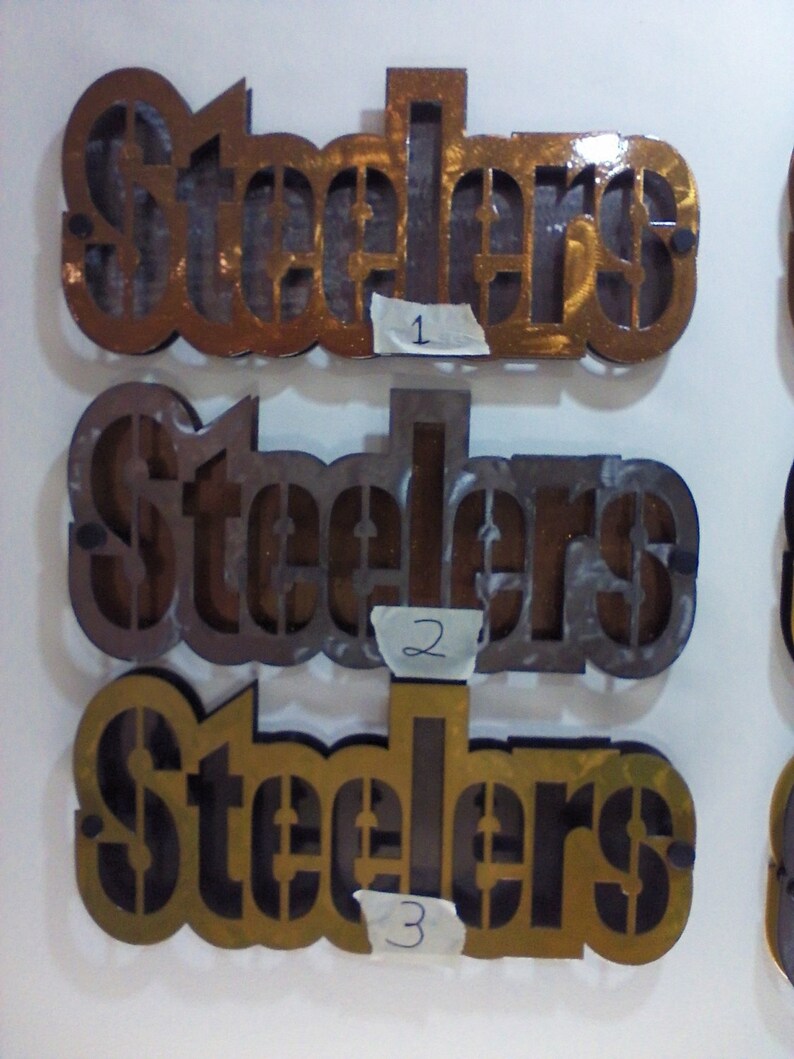 STEELERS 3d plaque plaques Corporate Art NFL Metal Wall Etsy