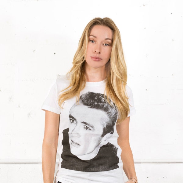 James Dean women's crewneck t-shirt.