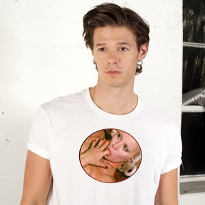 Retro Sticky Finger unisex white T-shirt