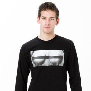 Black Long Sleeve Unisex T-shirt with Censored print.