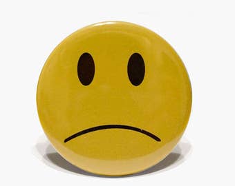 Sad Face 2.25" button.