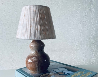 Vintage ceramic lamp signed