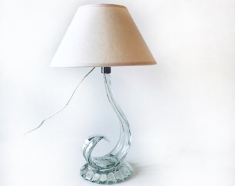 Old glass lamp