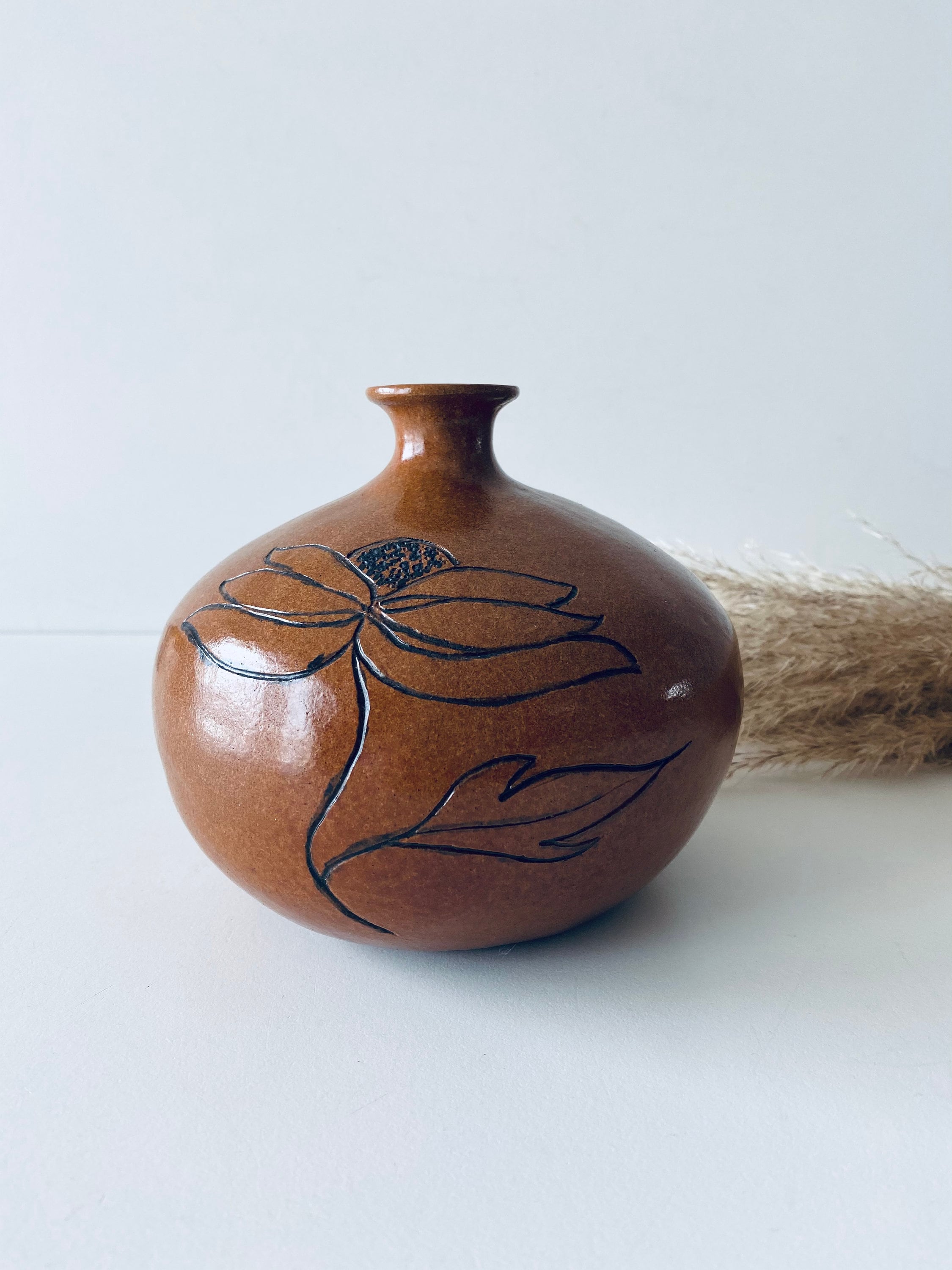 Vase Soliflore en Céramique Signé