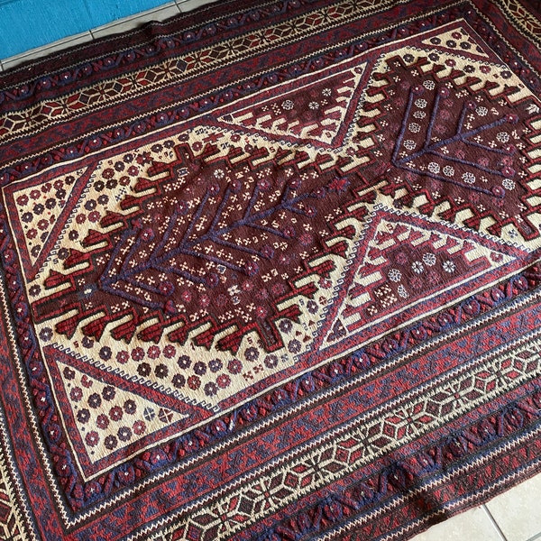 Grand tapis Afghan en laine