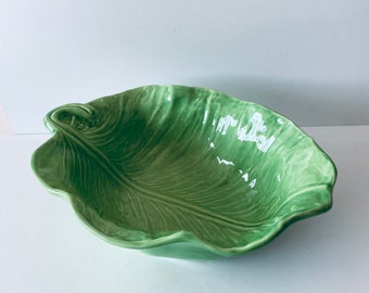 Large salad bowl slurry leaf