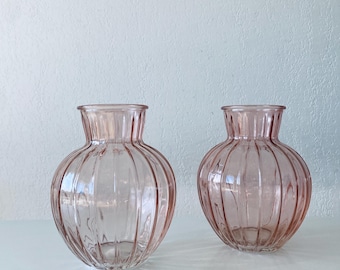 Par de jarrones de cristal