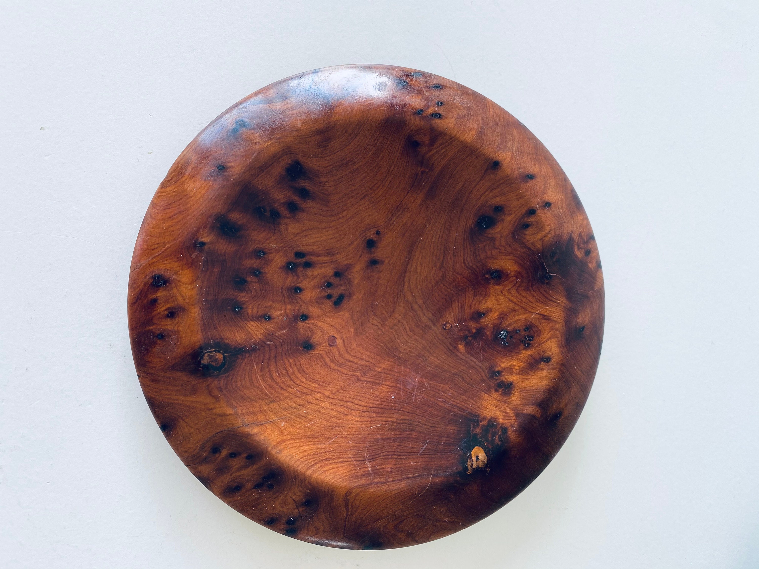 Vide Poche ou Coupelle Vintage en Acajou