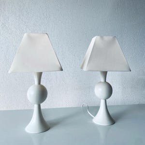 Pair of vintage bedside lamps
