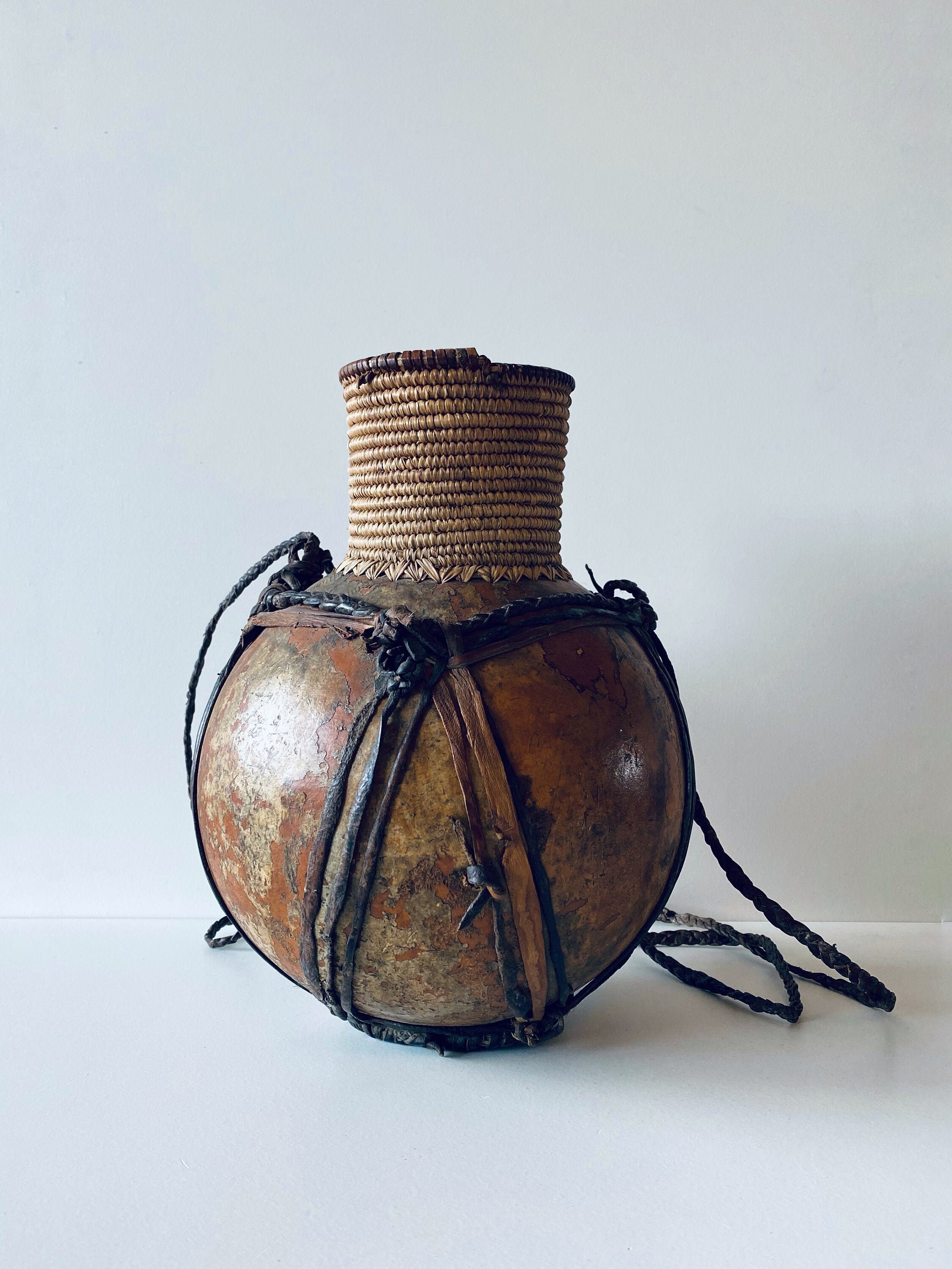 Gourde Calebasse Antique Africain