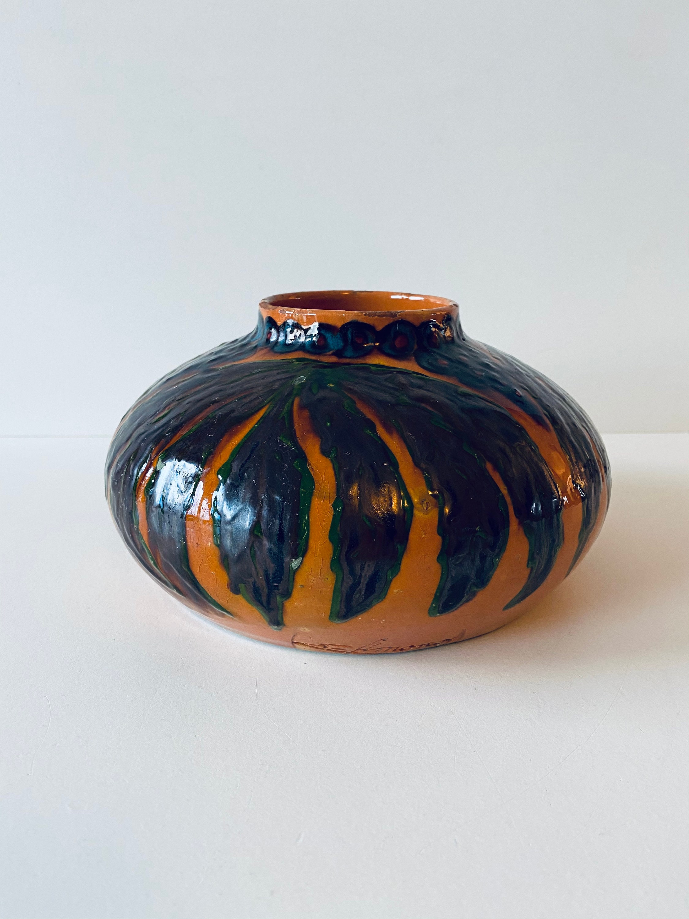 Vase Art Déco Signé E. Fimonoy