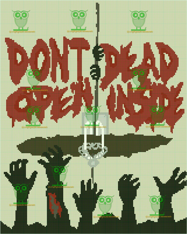 Don't Open Dead Inside Walking TWD Horror Zombies Graph - Etsy