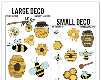 Honey Bee Deco Sticker Sheet