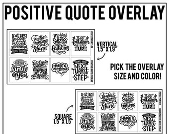 Positive Quote Overlay Sticker