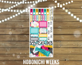 Movie Night Sticker kit for the Hobonichi Weeks