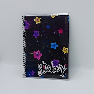 Cosmic Star Notebook Style Reusable Sticker Book