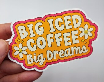 Big Iced Coffee Diecut Sticker