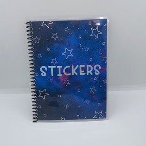 Outer Space Personalized Reusable Sticker Book