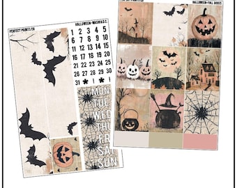 Halloween Planner Sticker Kit, For use with Erin Condren Life Planner