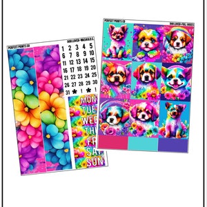 Dog Lover Planner Sticker Kit, For use with Erin Condren Life Planner