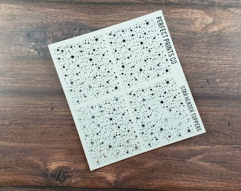 Foil Star Header Topper Stickers
