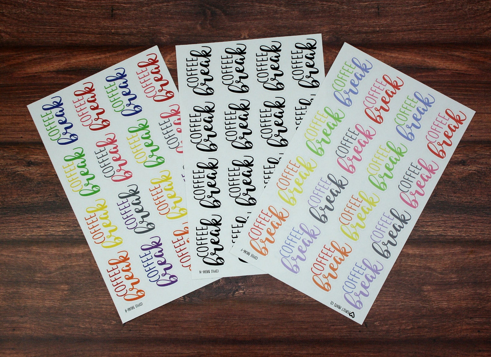 Coffee Break Planner Sticker for Use With Erin Condren Life Etsy