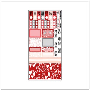 Kit d’autocollants Love Birds pour les semaines Hobonichi