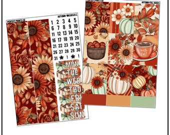 Autumn Planner Sticker Kit, For use with Erin Condren Life Planner