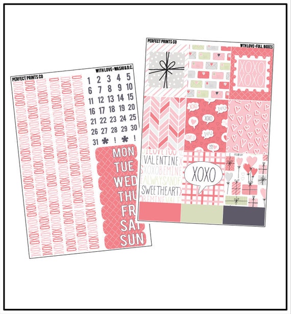 Happy Planner Peace Love Planner Sticker Kit for your Erin Condren Life ...