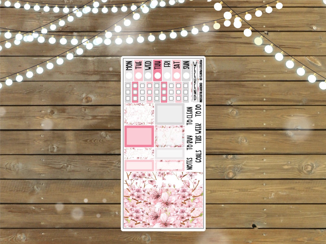 Cherry Blossom Sticker Kit for the Hobonichi Weeks - Etsy