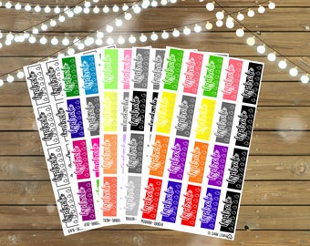 Hydrate Tracker Planner Stickers, For use with Erin Condren Life Planner