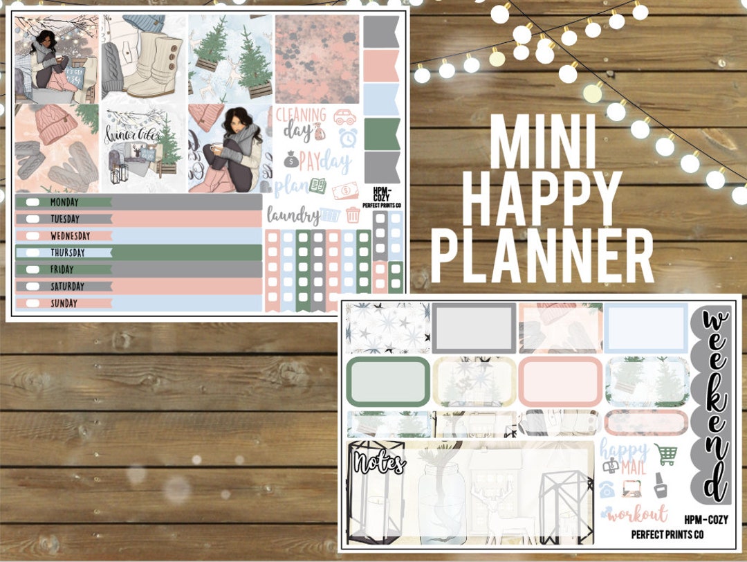 Cozy Sticker Kit for the Mini Happy Planner - Etsy