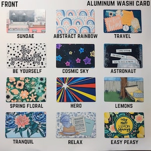 Aluminum Washi Cards