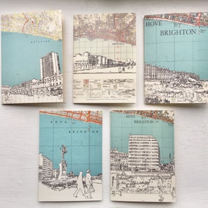 Brighton Cards. Pack of 5 blank cards featuring my favourite places in Brighton