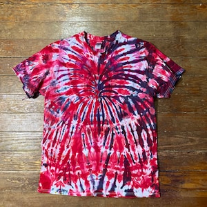 Large Red Tie Dye