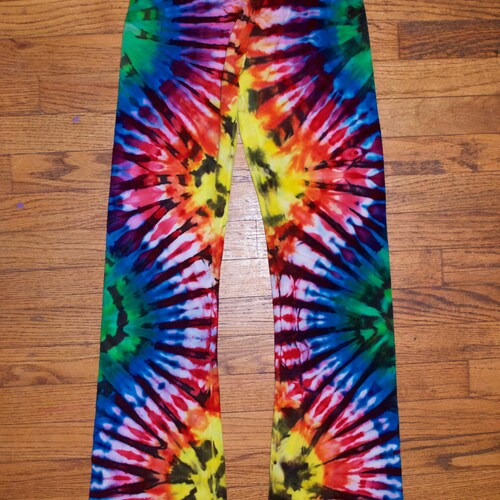 Hippie Festival Pants Tie Dye Yoga Pants - Etsy