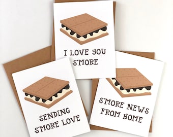 Camp Note Cards for Kids, S'more Love News From Home
