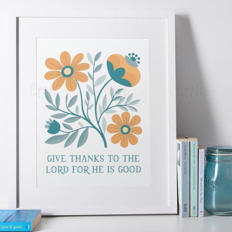 Floral Bible Verse Art Set: Printable Christian Wall Decor, Set of 3 - Etsy