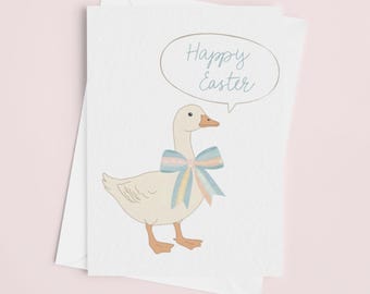 Vintage Style Goose Easter Greeting Cards