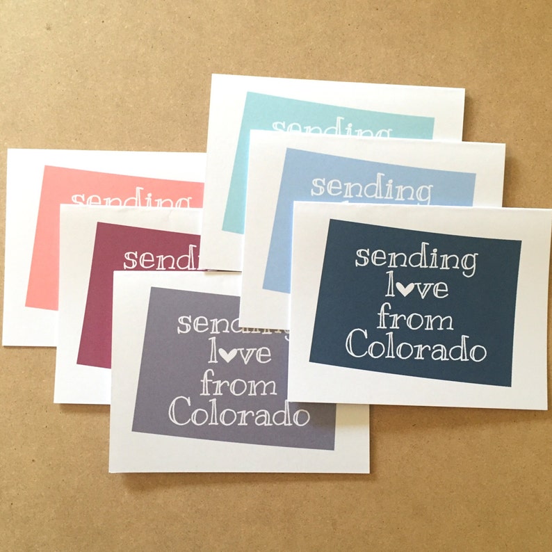 Colorado Greeting Card Colorado Gifts Colorado Cards Etsy