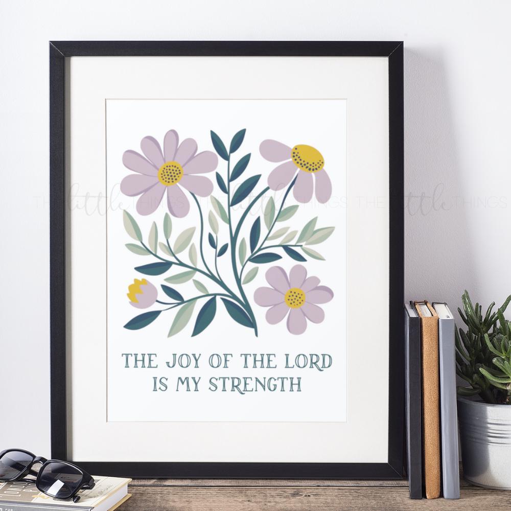 Floral Bible Verse Art Set: Printable Christian Wall Decor, Set of 3 - Etsy