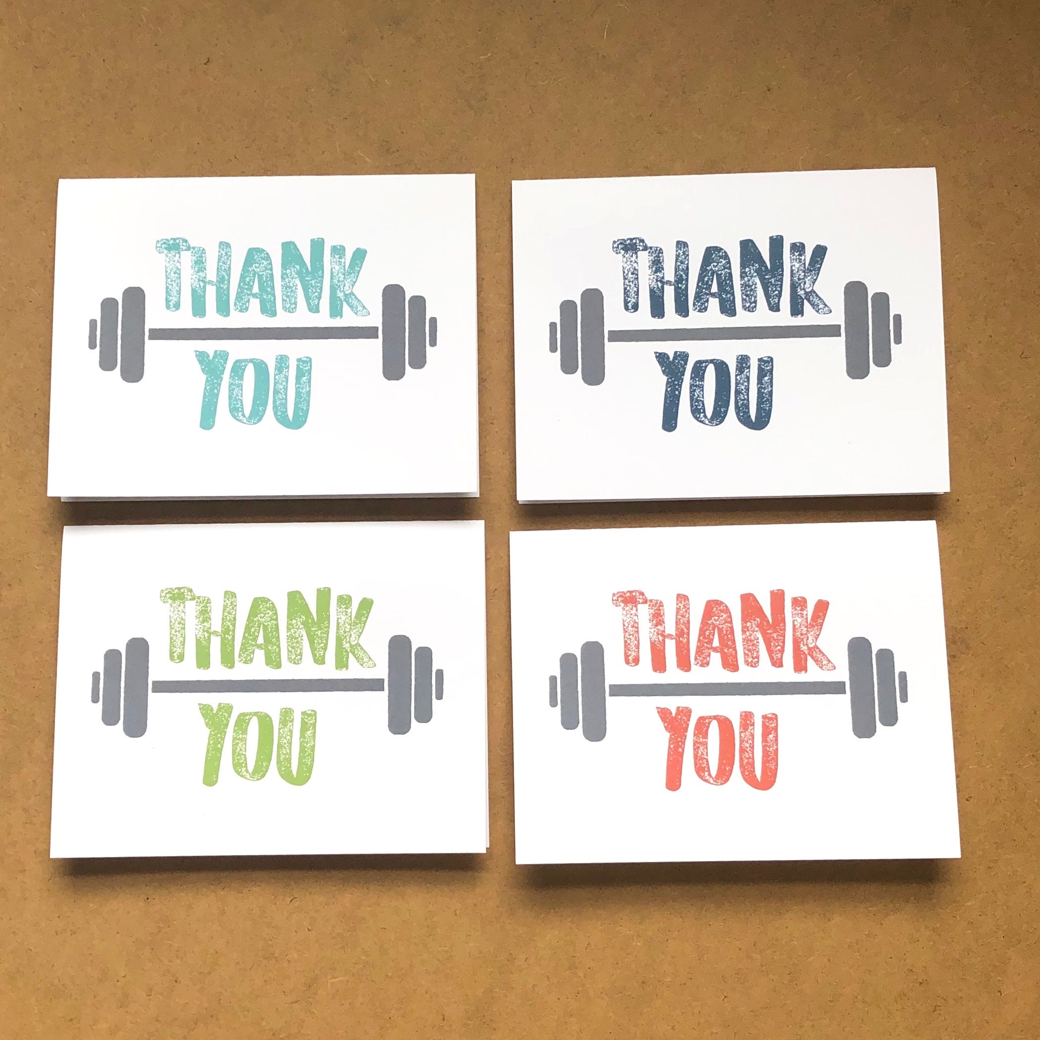 Fitness Thank You Cards Gym Thank You Card Trainer Thank You - Etsy