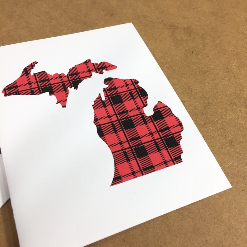 Michigan Christmas Card Michigan Gift Made in Michigan Etsy