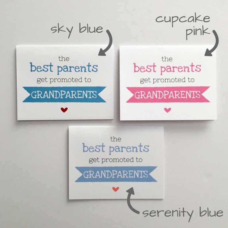 Grandparents Card Baby Announcement Pregnancy Announcement Etsy