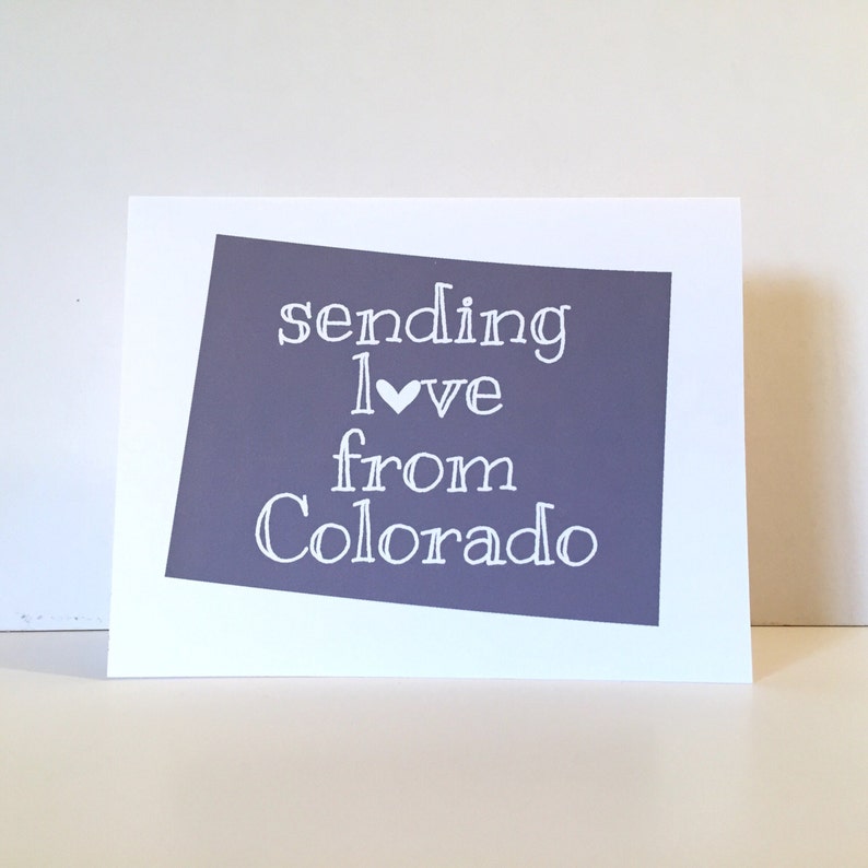 Colorado Greeting Card Colorado Gifts Colorado Cards Etsy