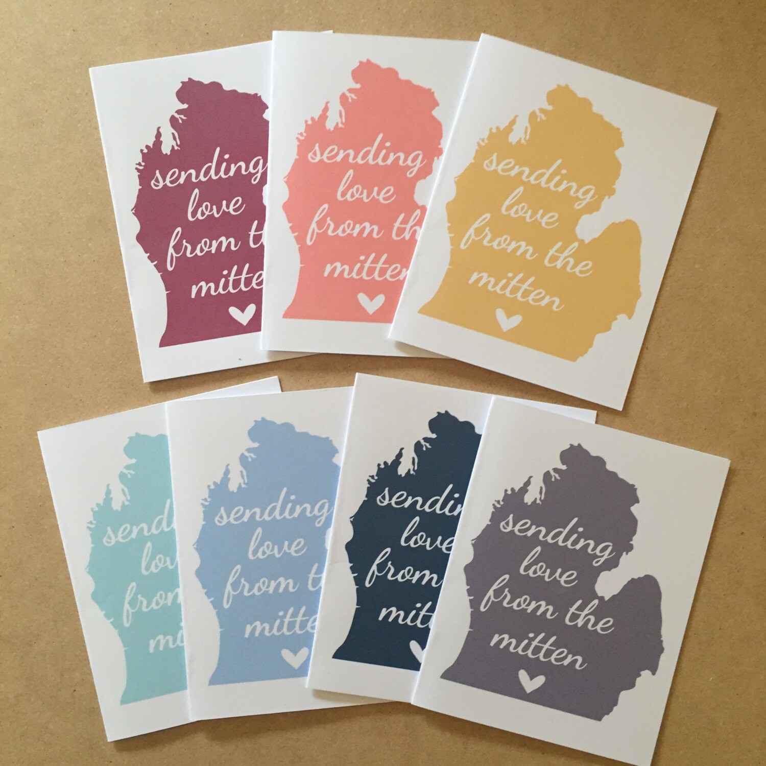 Michigan Cards Michigan Made Gifts Michigan Greetings Etsy