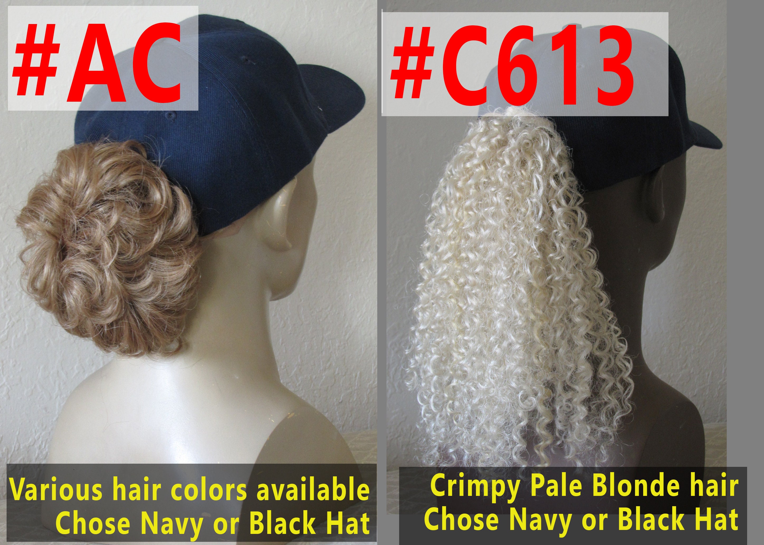 Navy or Black Baseball Cap With 